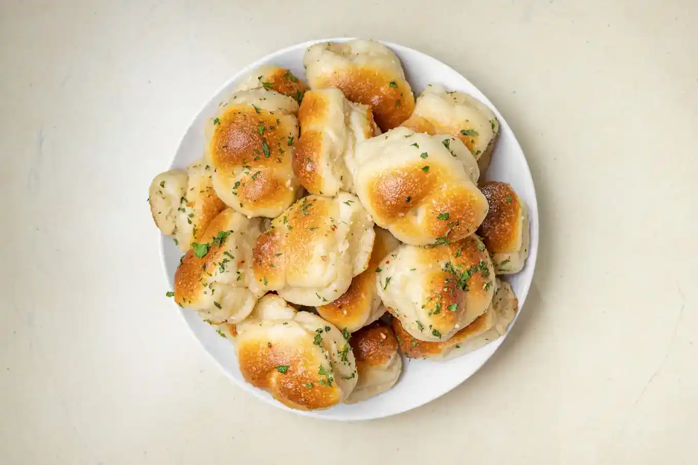 Delicious and buttery garlic knots